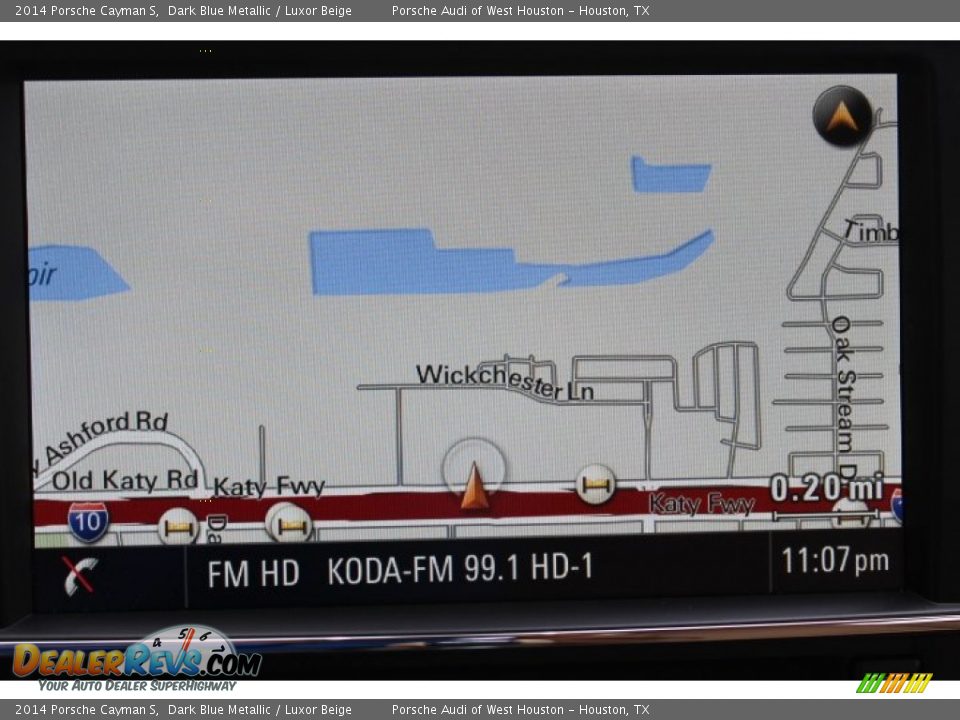 2014 Porsche Cayman S Dark Blue Metallic / Luxor Beige Photo #16