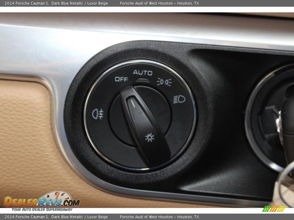2014 Porsche Cayman S Dark Blue Metallic / Luxor Beige Photo #21