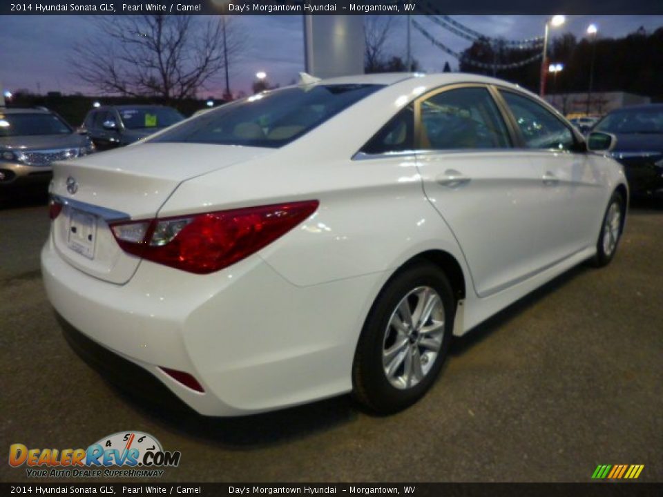 Pearl White 2014 Hyundai Sonata GLS Photo #7