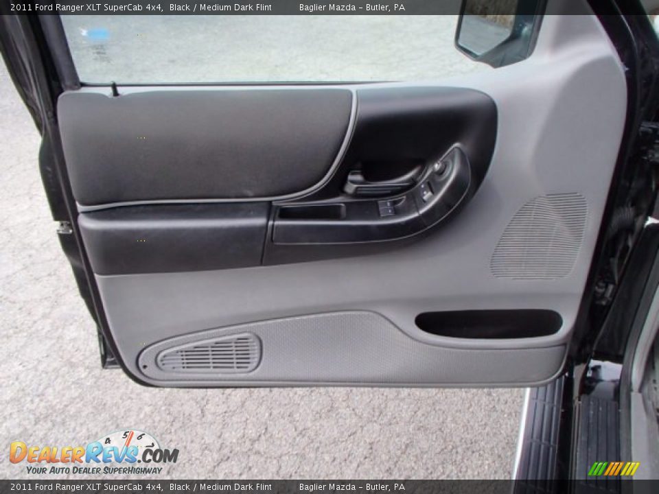 2011 Ford Ranger XLT SuperCab 4x4 Black / Medium Dark Flint Photo #16