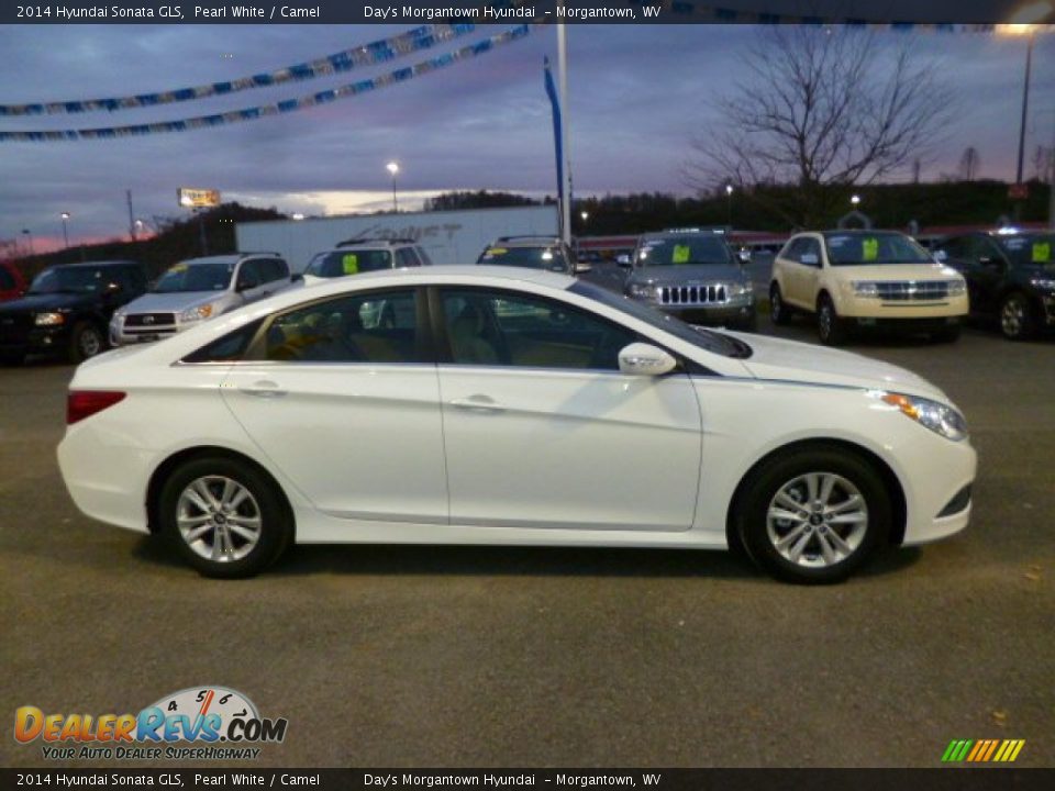 Pearl White 2014 Hyundai Sonata GLS Photo #8