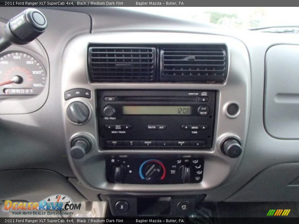 2011 Ford Ranger XLT SuperCab 4x4 Black / Medium Dark Flint Photo #18