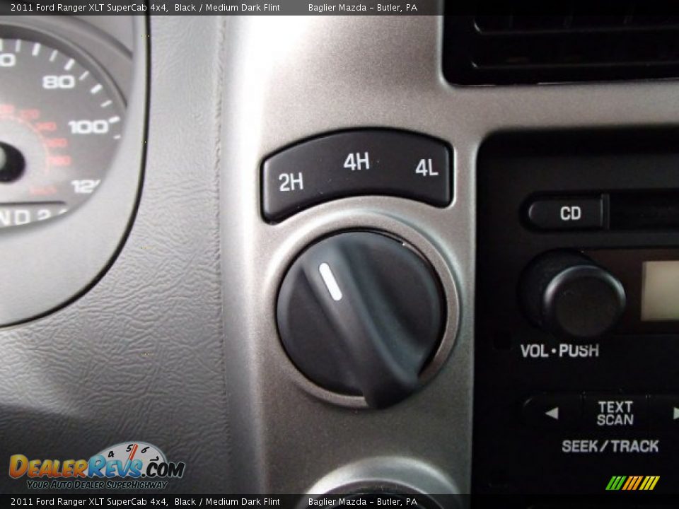 2011 Ford Ranger XLT SuperCab 4x4 Black / Medium Dark Flint Photo #19