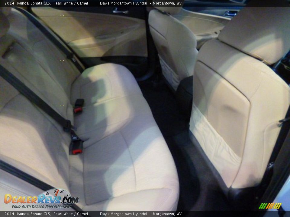 2014 Hyundai Sonata GLS Pearl White / Camel Photo #11