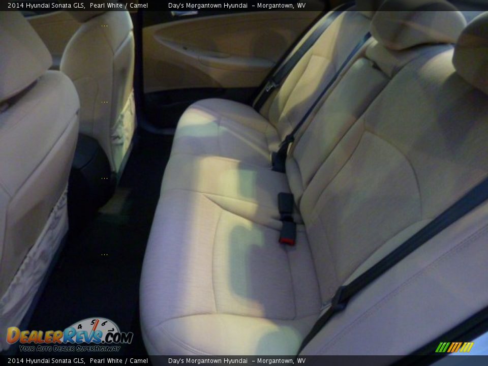 2014 Hyundai Sonata GLS Pearl White / Camel Photo #12