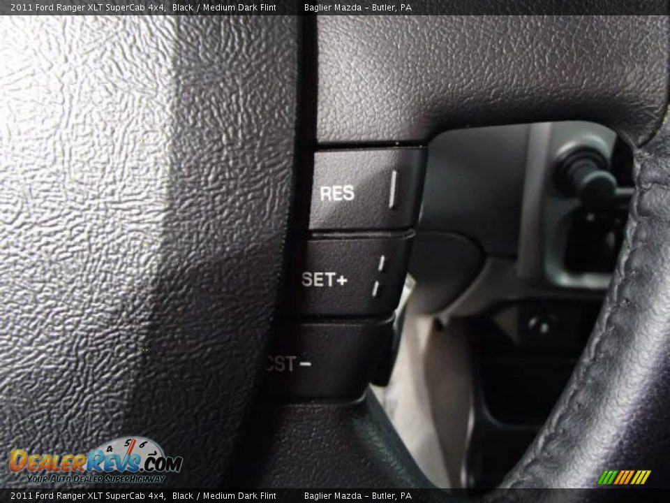 2011 Ford Ranger XLT SuperCab 4x4 Black / Medium Dark Flint Photo #22