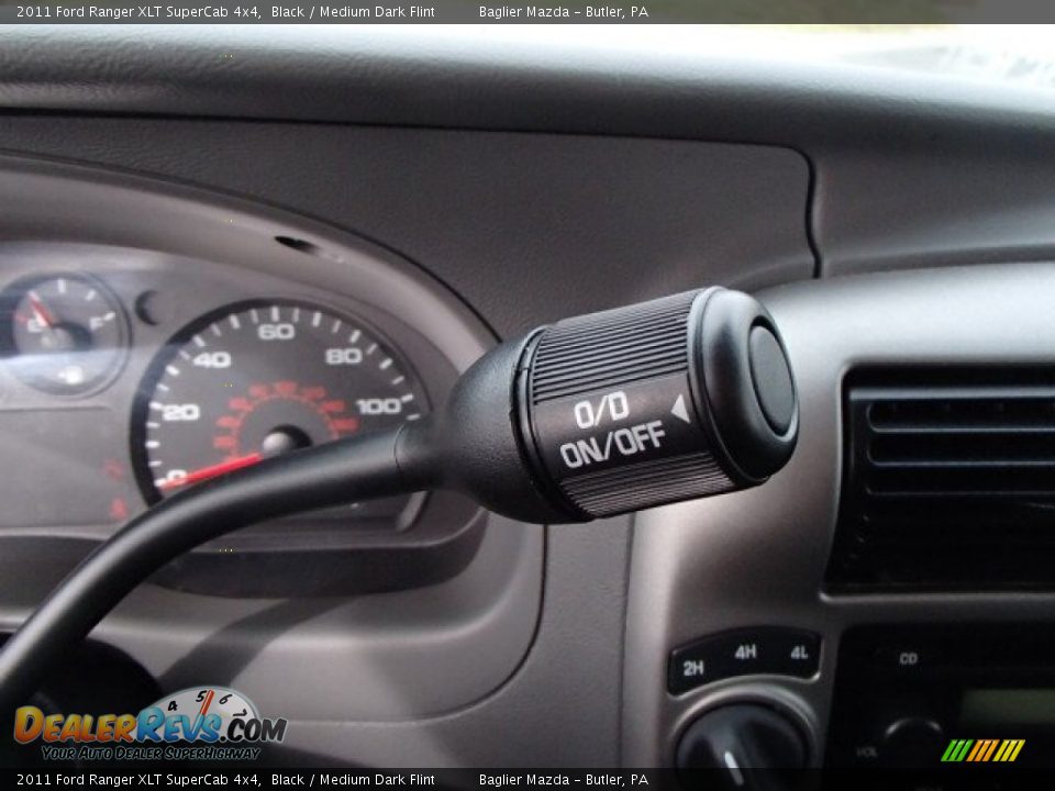 2011 Ford Ranger XLT SuperCab 4x4 Black / Medium Dark Flint Photo #23