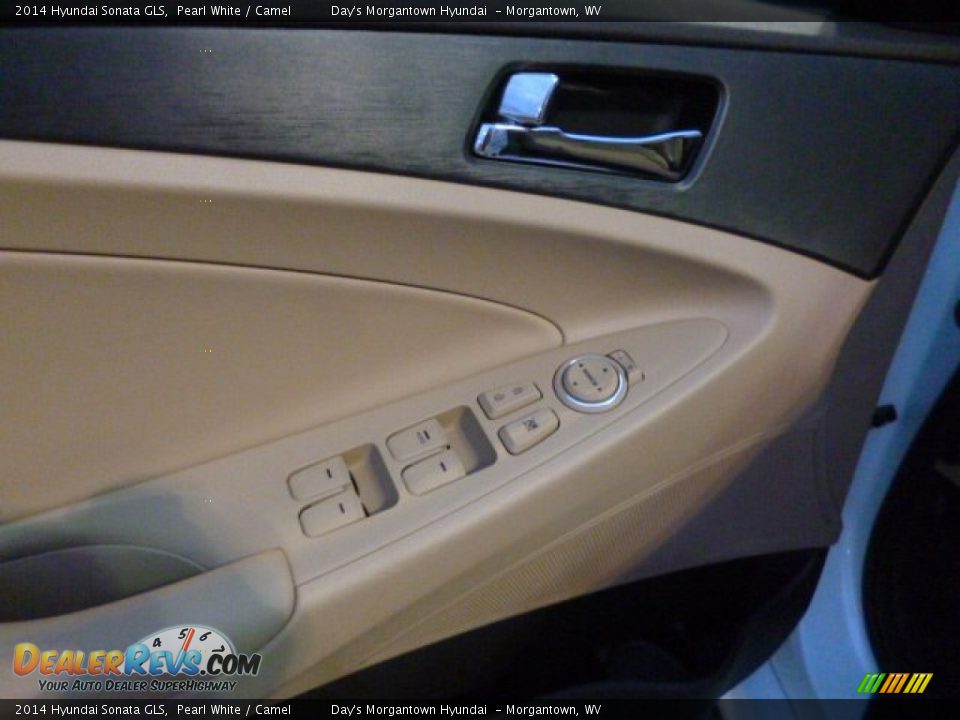 2014 Hyundai Sonata GLS Pearl White / Camel Photo #16