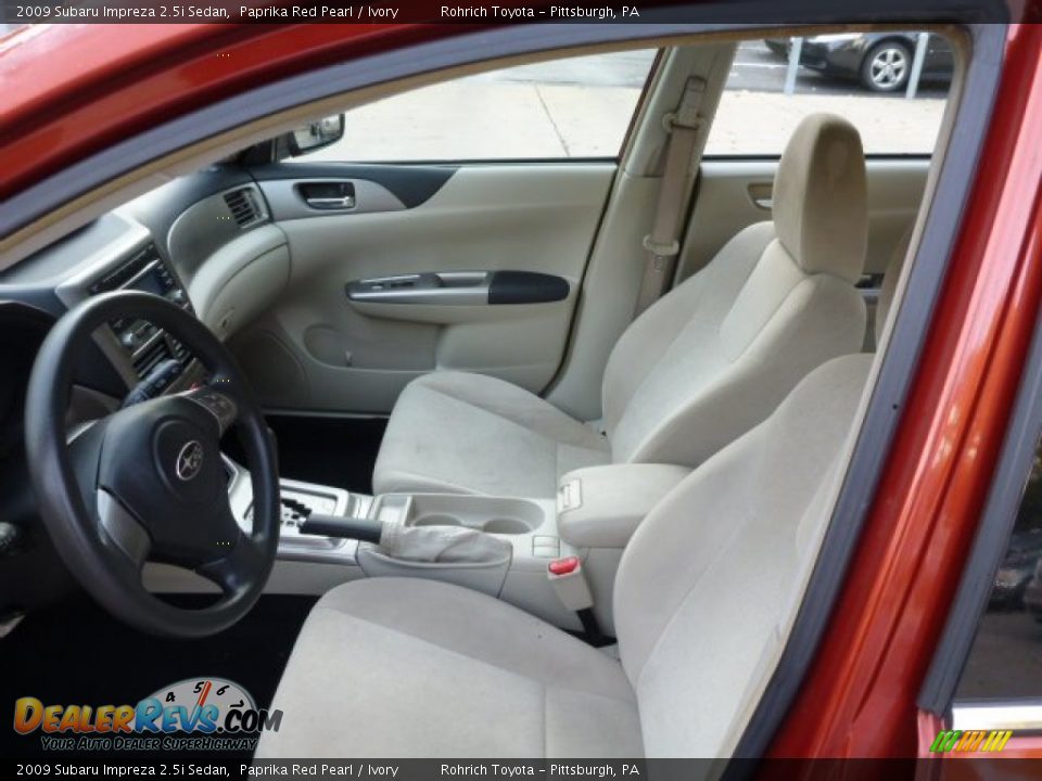 2009 Subaru Impreza 2.5i Sedan Paprika Red Pearl / Ivory Photo #4