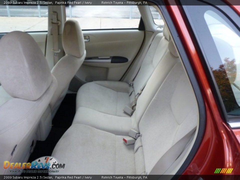 2009 Subaru Impreza 2.5i Sedan Paprika Red Pearl / Ivory Photo #5