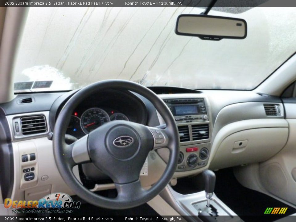 2009 Subaru Impreza 2.5i Sedan Paprika Red Pearl / Ivory Photo #6