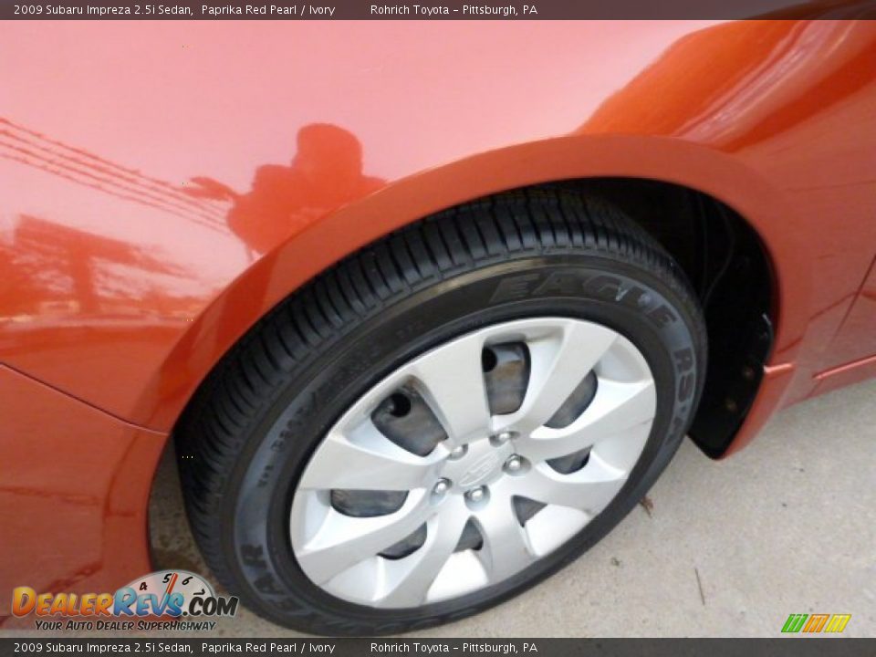 2009 Subaru Impreza 2.5i Sedan Paprika Red Pearl / Ivory Photo #8