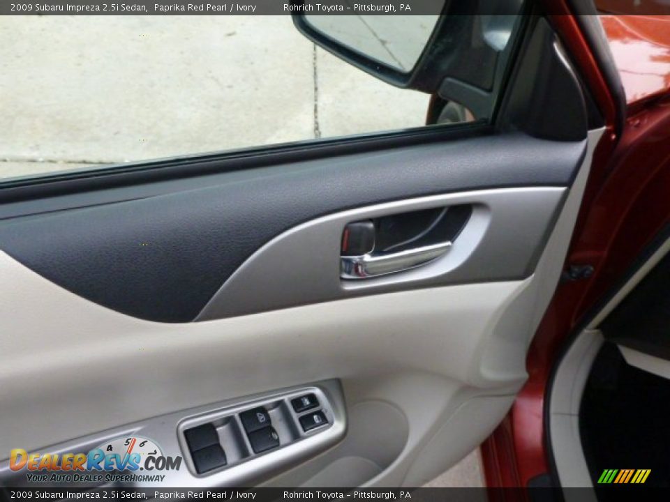 2009 Subaru Impreza 2.5i Sedan Paprika Red Pearl / Ivory Photo #16