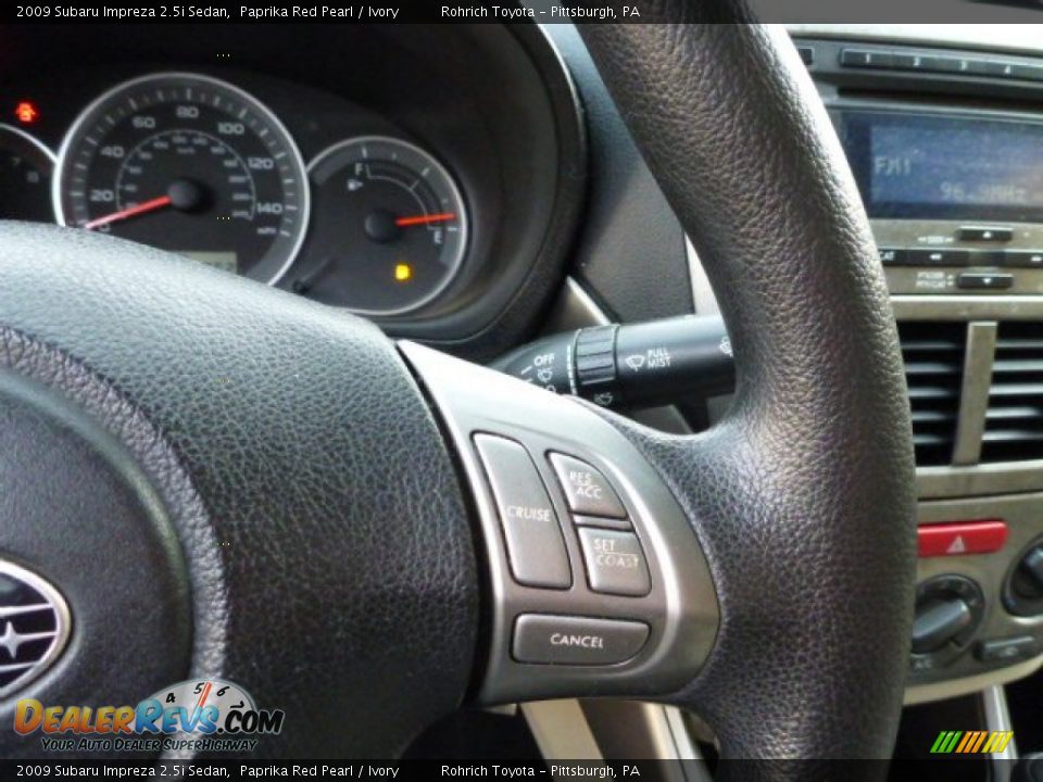 2009 Subaru Impreza 2.5i Sedan Paprika Red Pearl / Ivory Photo #18