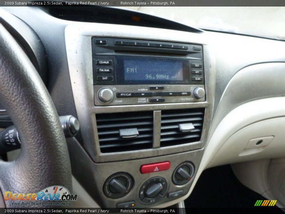 2009 Subaru Impreza 2.5i Sedan Paprika Red Pearl / Ivory Photo #19