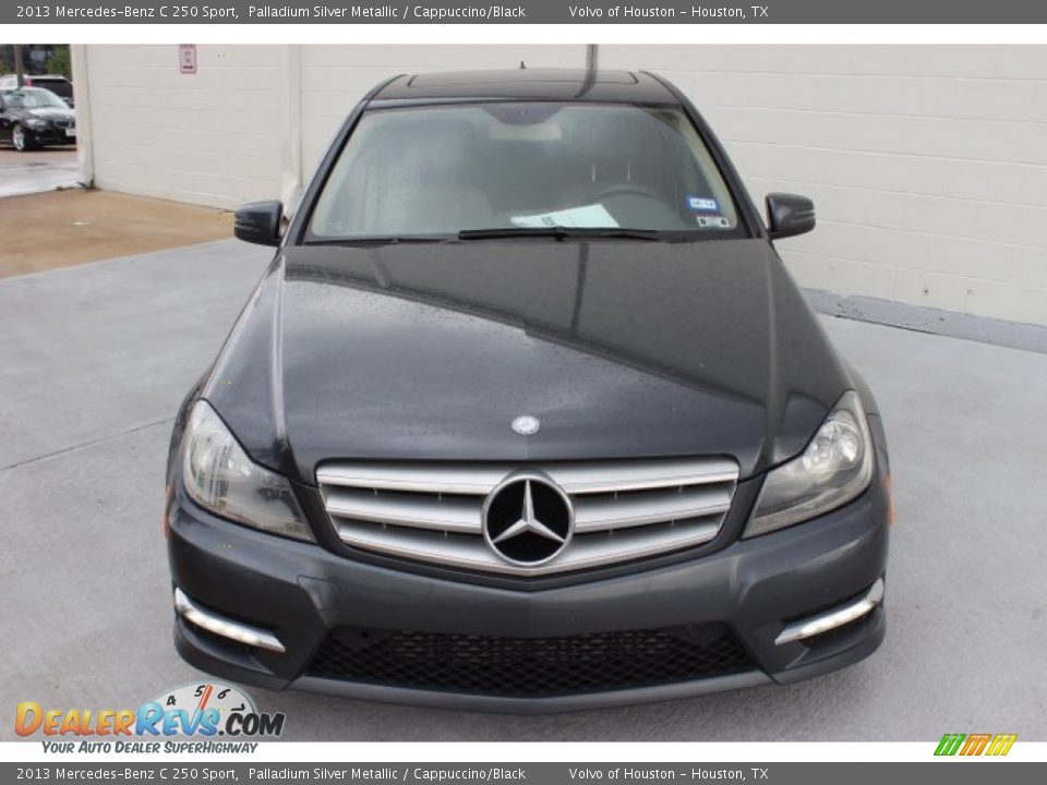 2013 Mercedes-Benz C 250 Sport Palladium Silver Metallic / Cappuccino/Black Photo #2