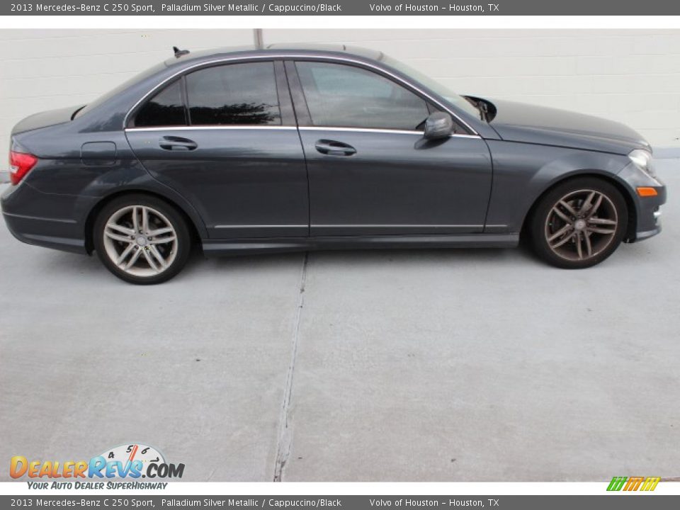 2013 Mercedes-Benz C 250 Sport Palladium Silver Metallic / Cappuccino/Black Photo #5