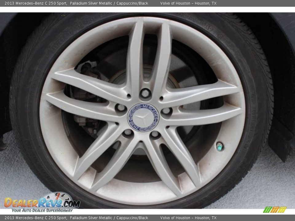 2013 Mercedes-Benz C 250 Sport Palladium Silver Metallic / Cappuccino/Black Photo #6