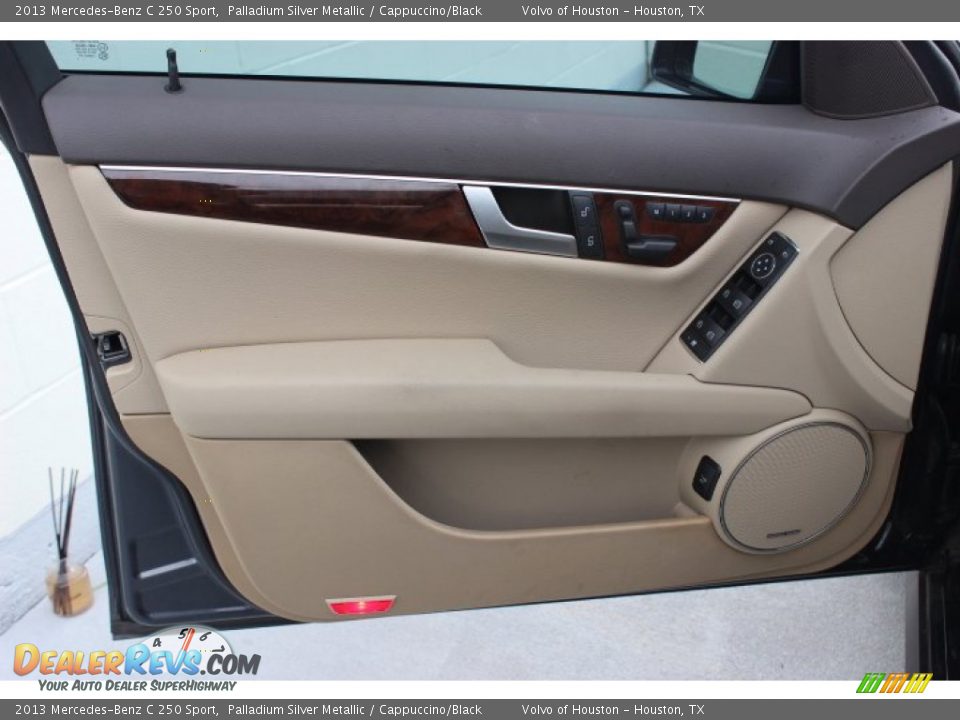2013 Mercedes-Benz C 250 Sport Palladium Silver Metallic / Cappuccino/Black Photo #7