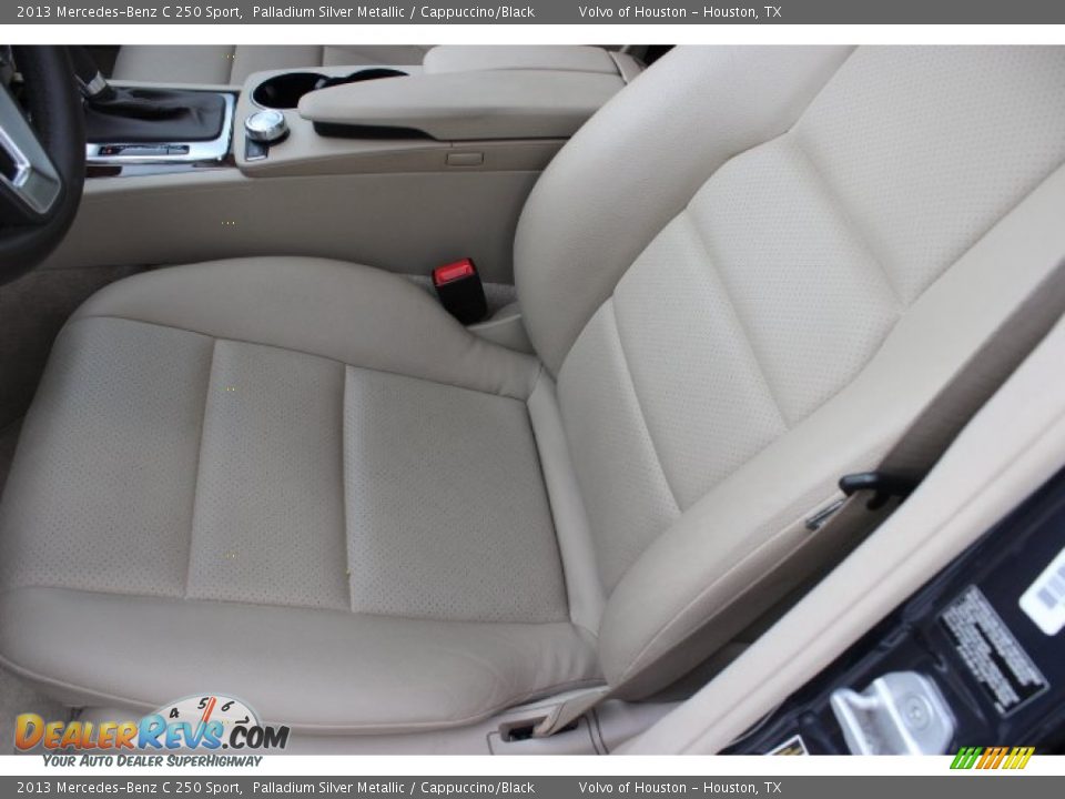 2013 Mercedes-Benz C 250 Sport Palladium Silver Metallic / Cappuccino/Black Photo #9