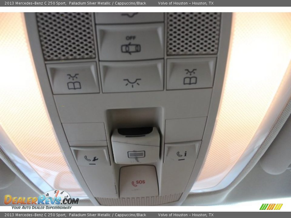 2013 Mercedes-Benz C 250 Sport Palladium Silver Metallic / Cappuccino/Black Photo #13