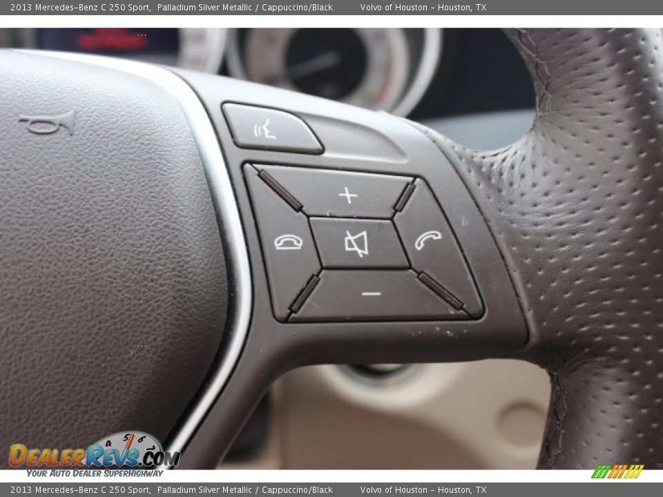 2013 Mercedes-Benz C 250 Sport Palladium Silver Metallic / Cappuccino/Black Photo #18