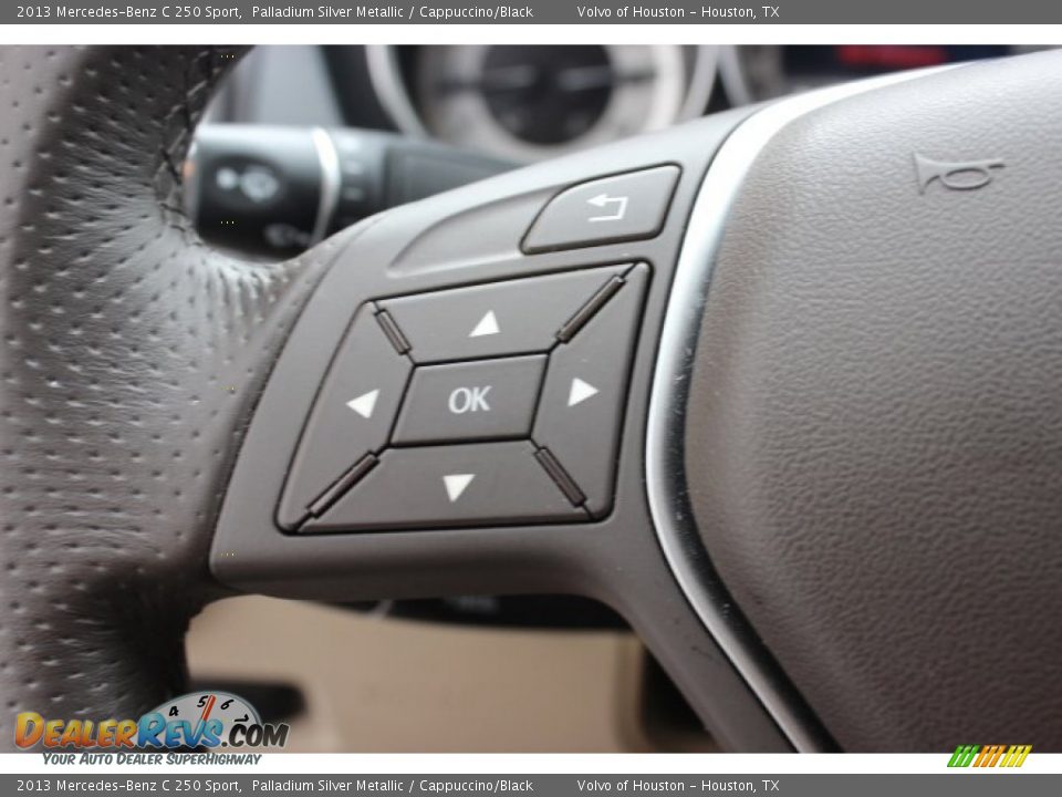 2013 Mercedes-Benz C 250 Sport Palladium Silver Metallic / Cappuccino/Black Photo #19