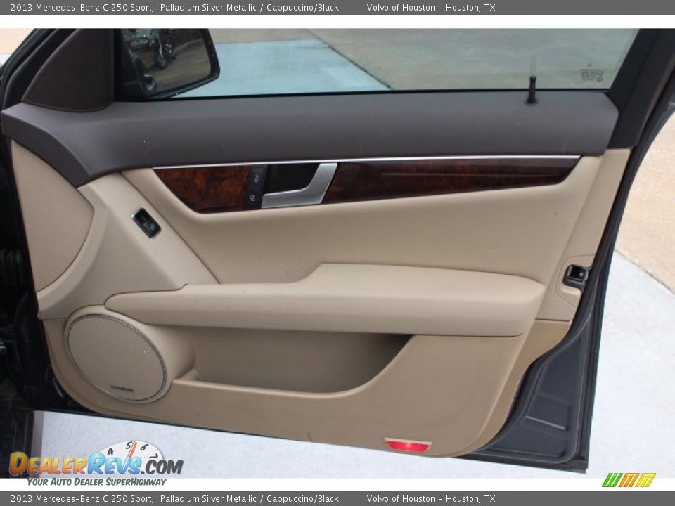 2013 Mercedes-Benz C 250 Sport Palladium Silver Metallic / Cappuccino/Black Photo #30