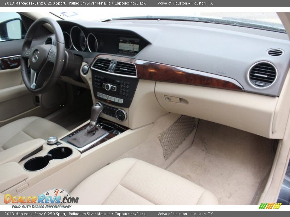 2013 Mercedes-Benz C 250 Sport Palladium Silver Metallic / Cappuccino/Black Photo #31