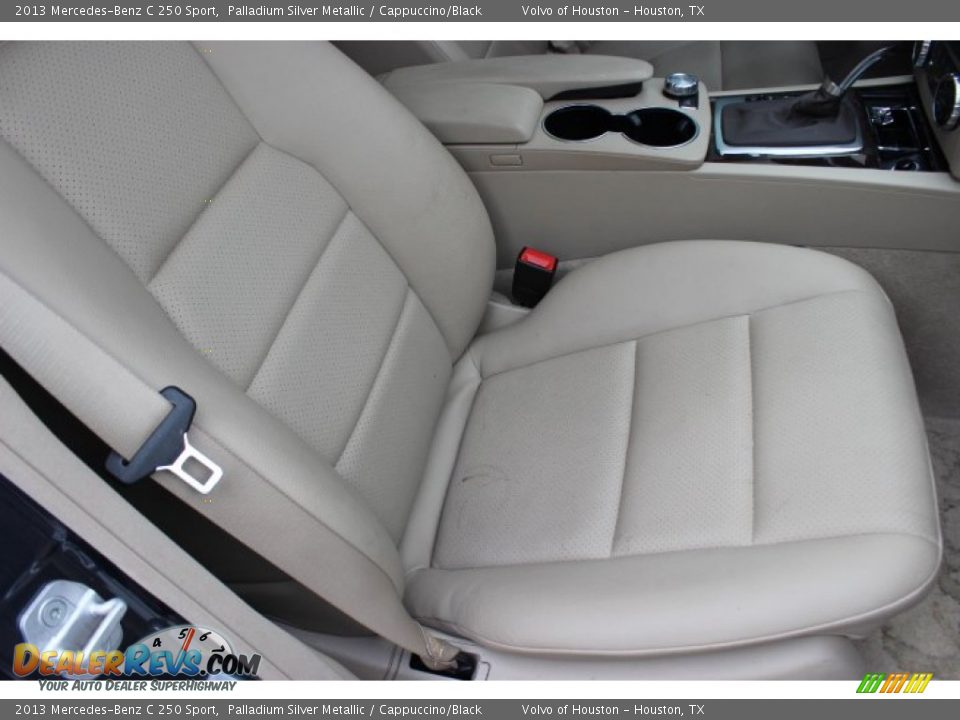 2013 Mercedes-Benz C 250 Sport Palladium Silver Metallic / Cappuccino/Black Photo #32
