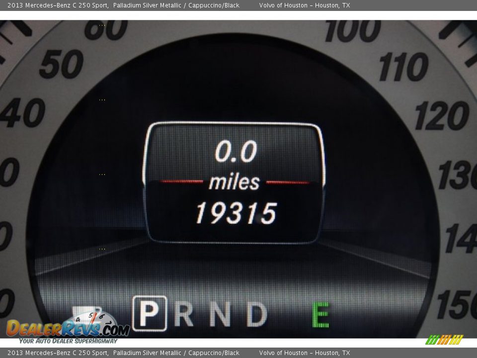 2013 Mercedes-Benz C 250 Sport Palladium Silver Metallic / Cappuccino/Black Photo #33
