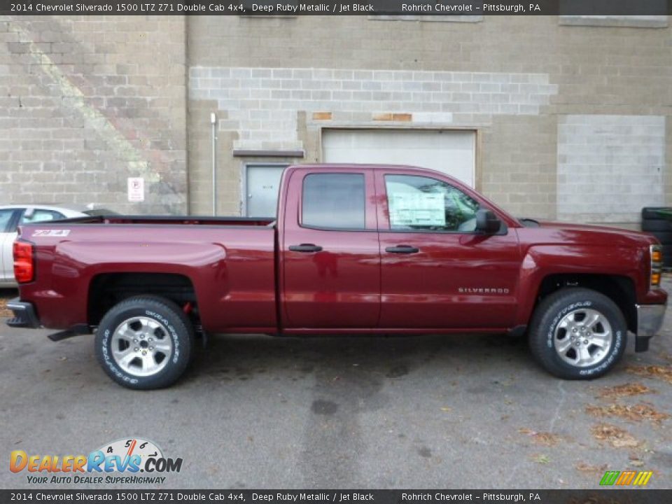 2014 Chevrolet Silverado 1500 LTZ Z71 Double Cab 4x4 Deep Ruby Metallic / Jet Black Photo #2
