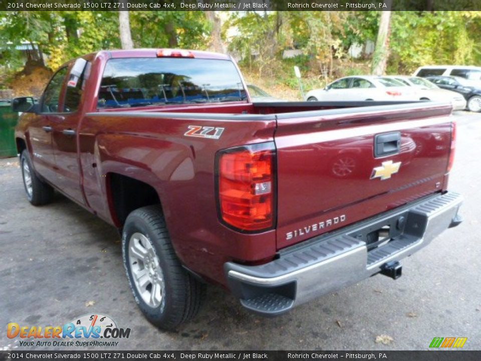 2014 Chevrolet Silverado 1500 LTZ Z71 Double Cab 4x4 Deep Ruby Metallic / Jet Black Photo #6
