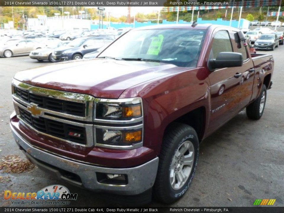 2014 Chevrolet Silverado 1500 LTZ Z71 Double Cab 4x4 Deep Ruby Metallic / Jet Black Photo #8