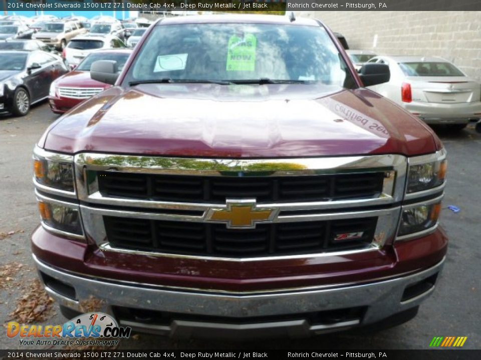 2014 Chevrolet Silverado 1500 LTZ Z71 Double Cab 4x4 Deep Ruby Metallic / Jet Black Photo #9