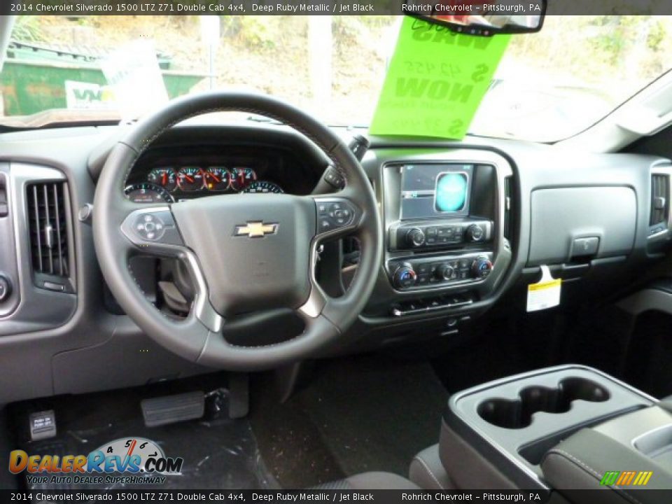 2014 Chevrolet Silverado 1500 LTZ Z71 Double Cab 4x4 Deep Ruby Metallic / Jet Black Photo #13