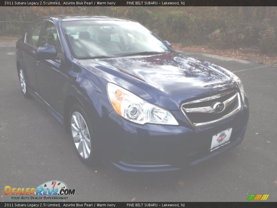 2011 Subaru Legacy 2.5i Limited Azurite Blue Pearl / Warm Ivory Photo #3