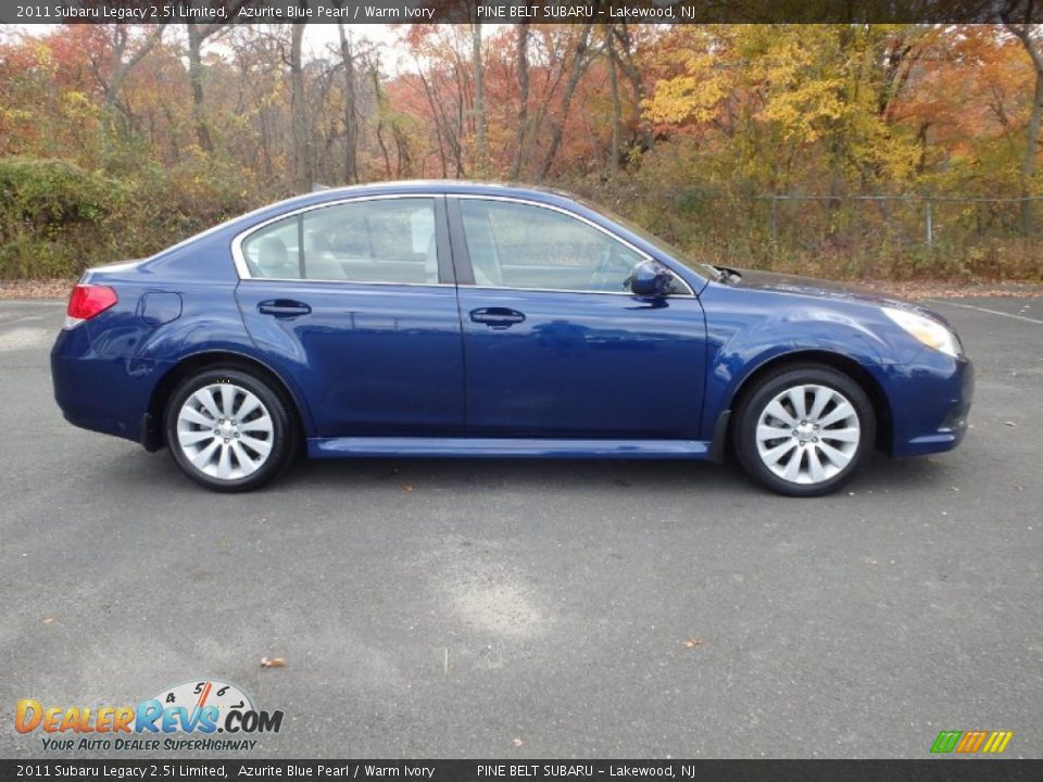 2011 Subaru Legacy 2.5i Limited Azurite Blue Pearl / Warm Ivory Photo #4