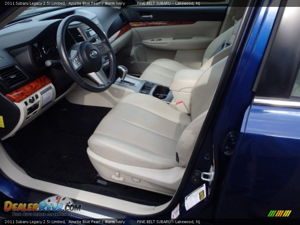 2011 Subaru Legacy 2.5i Limited Azurite Blue Pearl / Warm Ivory Photo #10