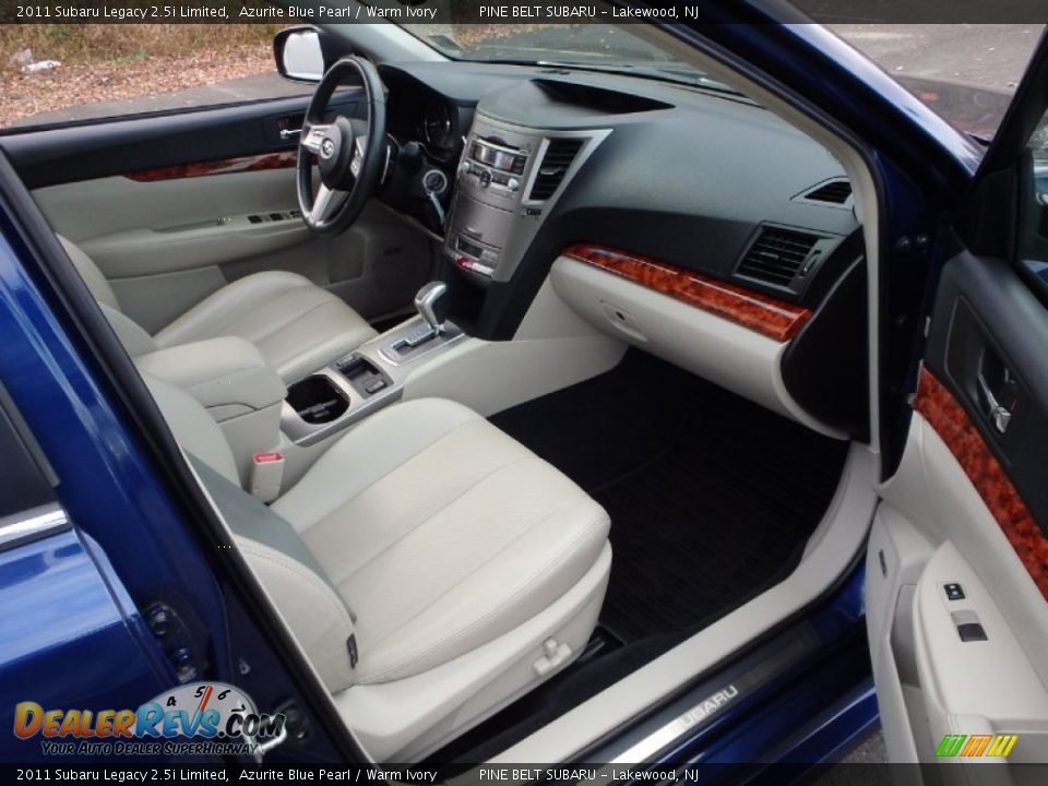 2011 Subaru Legacy 2.5i Limited Azurite Blue Pearl / Warm Ivory Photo #11