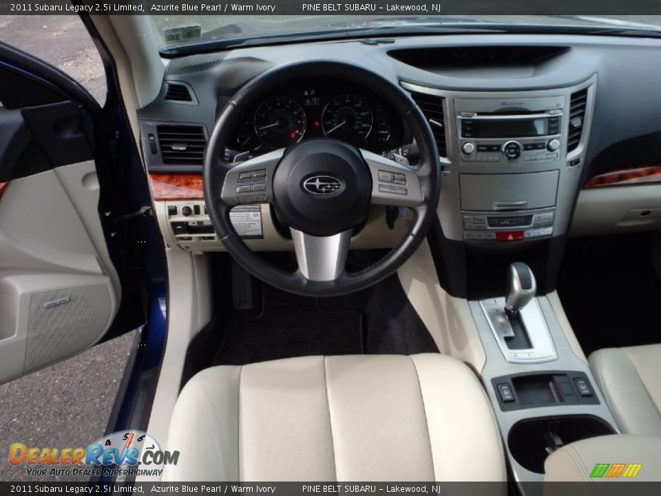 2011 Subaru Legacy 2.5i Limited Azurite Blue Pearl / Warm Ivory Photo #16