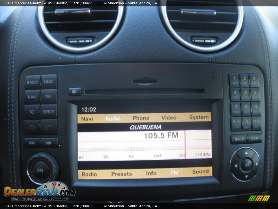 2011 Mercedes-Benz GL 450 4Matic Black / Black Photo #14