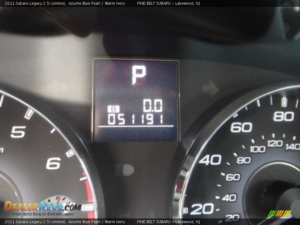 2011 Subaru Legacy 2.5i Limited Azurite Blue Pearl / Warm Ivory Photo #27