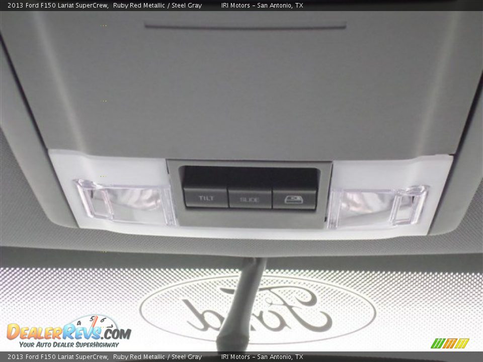 2013 Ford F150 Lariat SuperCrew Ruby Red Metallic / Steel Gray Photo #20