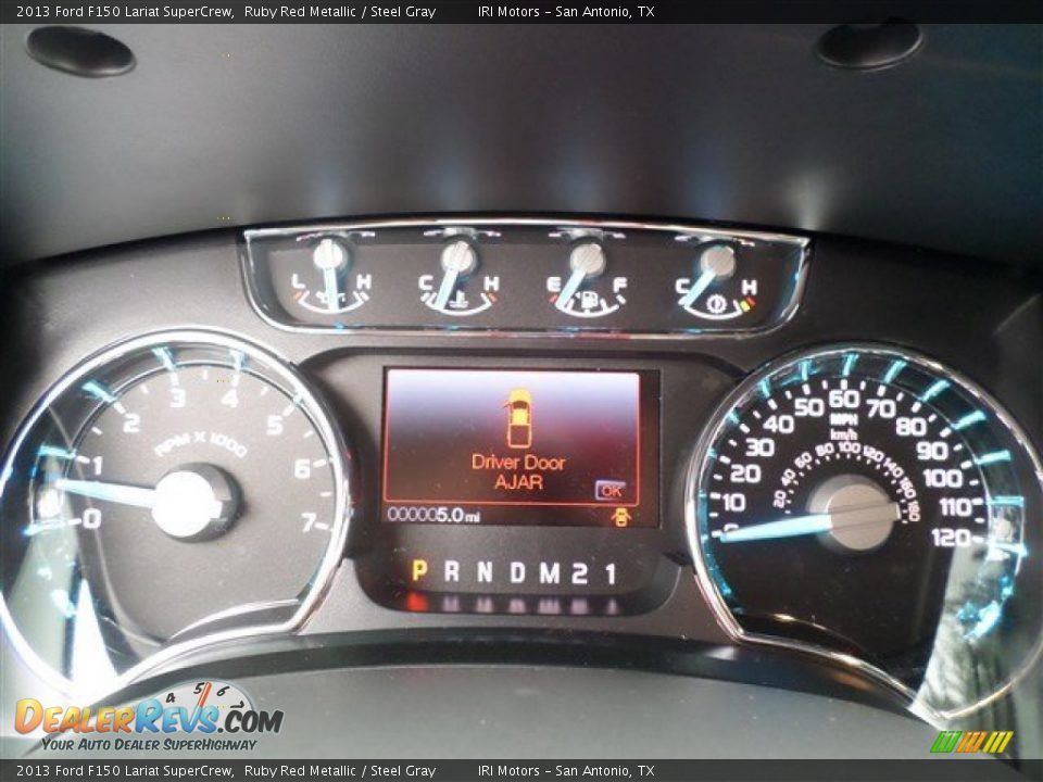 2013 Ford F150 Lariat SuperCrew Ruby Red Metallic / Steel Gray Photo #24