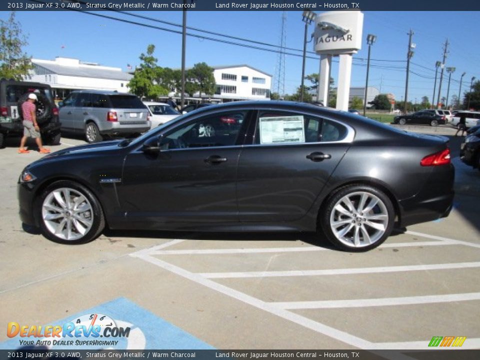 Stratus Grey Metallic 2013 Jaguar XF 3.0 AWD Photo #7
