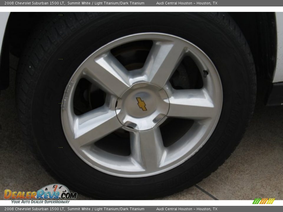 2008 Chevrolet Suburban 1500 LT Summit White / Light Titanium/Dark Titanium Photo #4