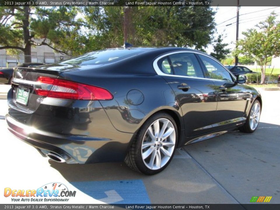 2013 Jaguar XF 3.0 AWD Stratus Grey Metallic / Warm Charcoal Photo #10