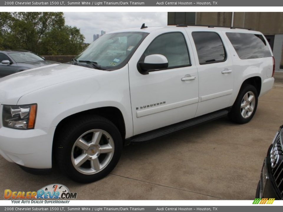 2008 Chevrolet Suburban 1500 LT Summit White / Light Titanium/Dark Titanium Photo #5