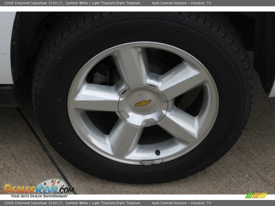 2008 Chevrolet Suburban 1500 LT Summit White / Light Titanium/Dark Titanium Photo #6